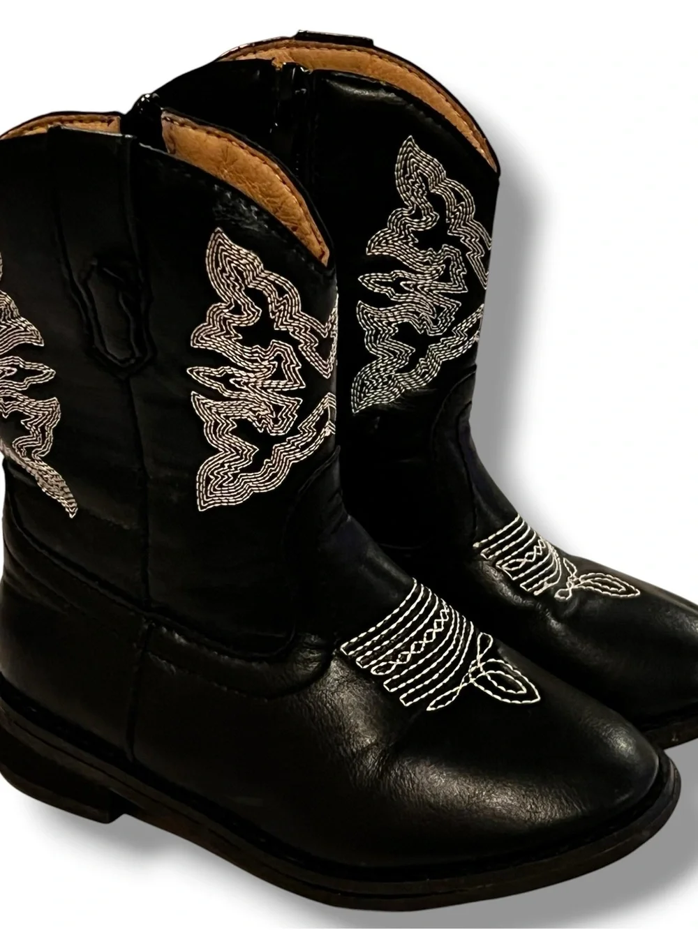 NORTY Boy's Girl's Unisex Western Cowboy Boot for Toddlers - Black Sz 8 D-8